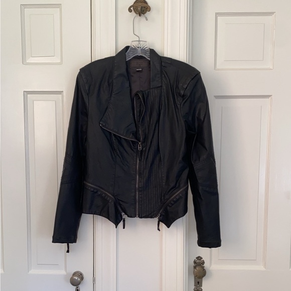 BLANK NYC blavk faux leather jacket size L - Picture 4 of 5